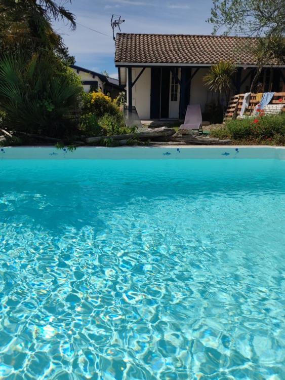 chambre indépendante avec piscine Gujan-Mestras Exterior foto