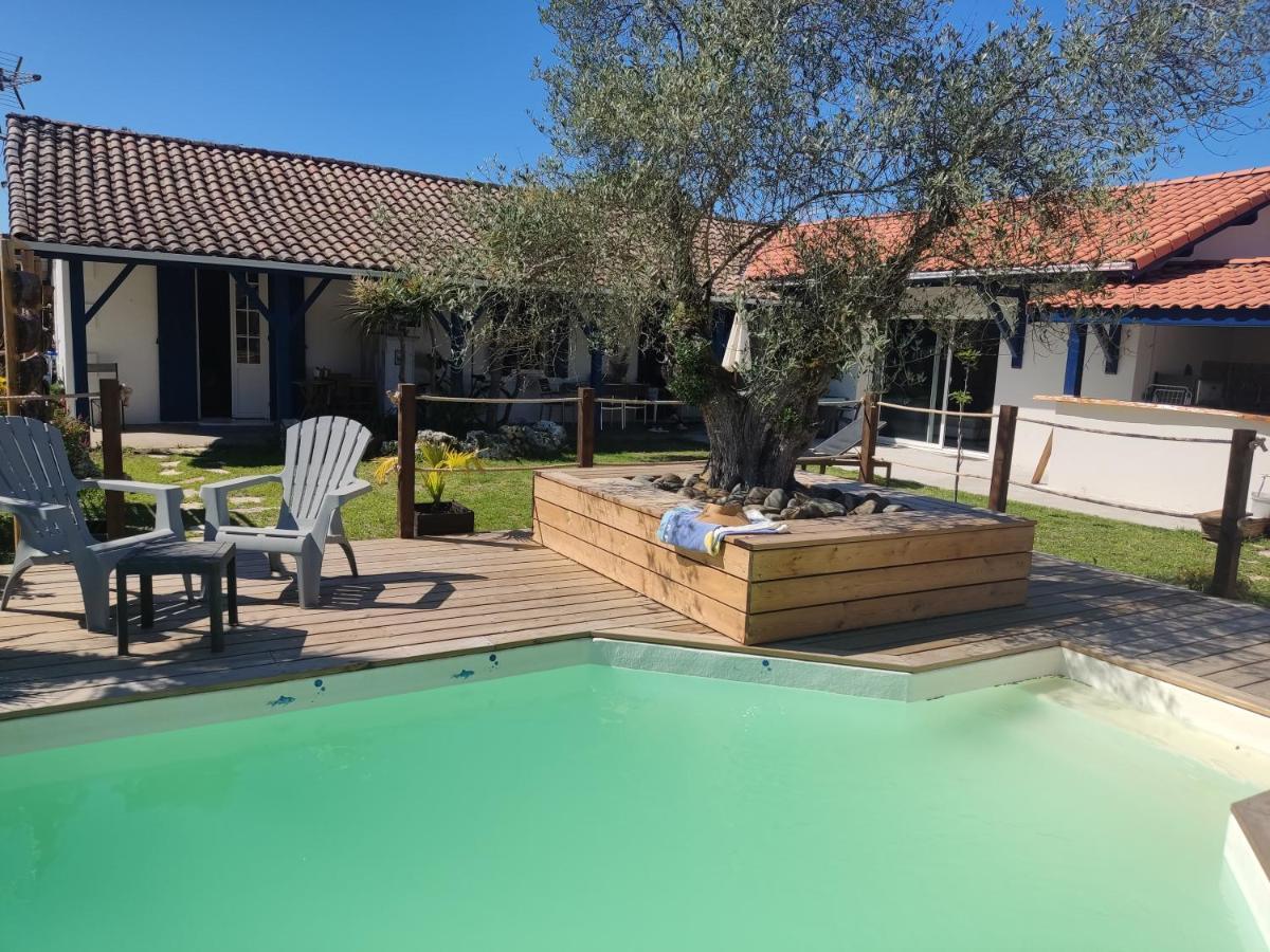 chambre indépendante avec piscine Gujan-Mestras Exterior foto